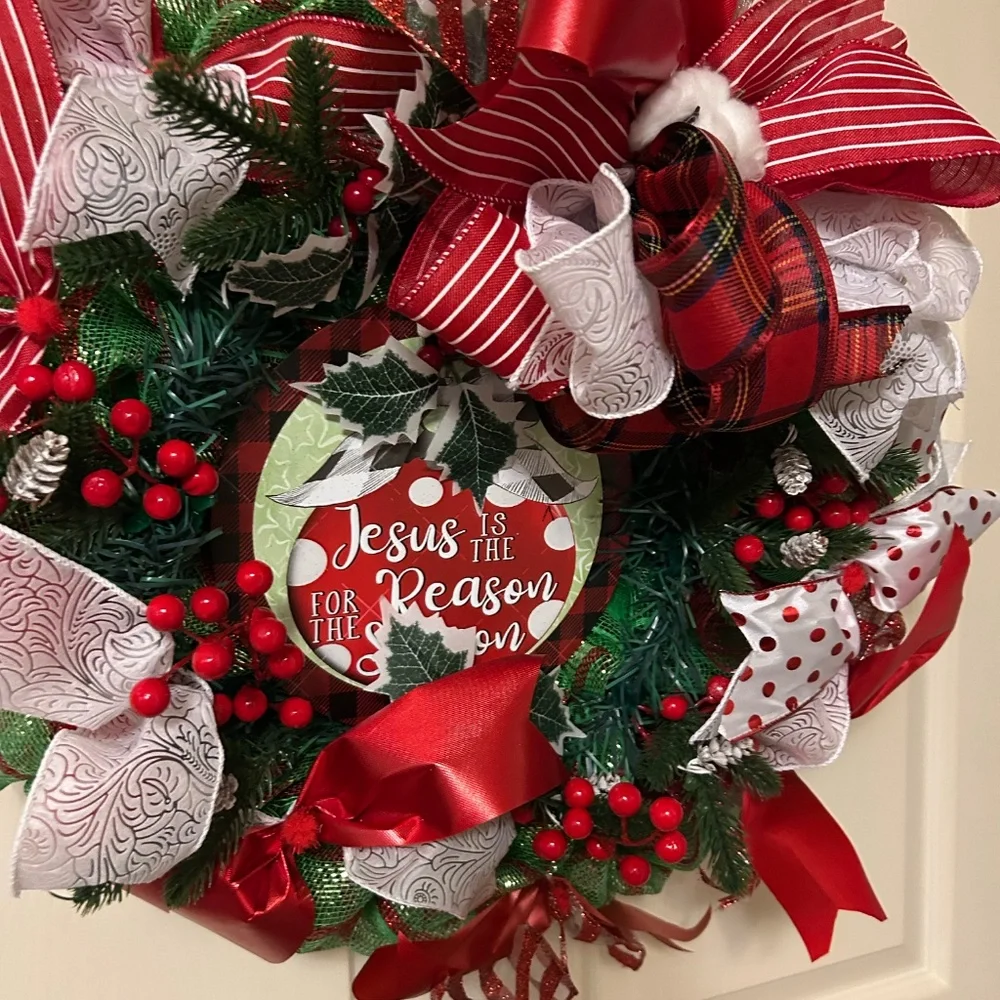 Jesus is the reason for the season wreath